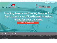 Tablet Screenshot of fortbendheartcenter.com